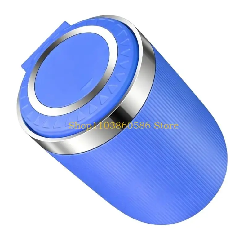 242A Covered Car Butt Container With Push Open Lid, ABS Vehicle Waste Cup for Parked Stop Cleanup and Cleaner Console Use