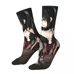 Cute Tokisaki Kurumi Socks Men Women Casual Date A Live Anime Socks Spring Summer Autumn Winter Middle Tube Stockings Gifts