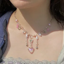 Lolita necklace y2k fairycore necklace handmade jewelry trendy edgy