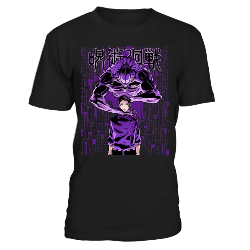 Jujutsu Kaisen Yuta y Rika camiseta Anime hombres y mujeres verano Harajuku Hip-hop camiseta Casual