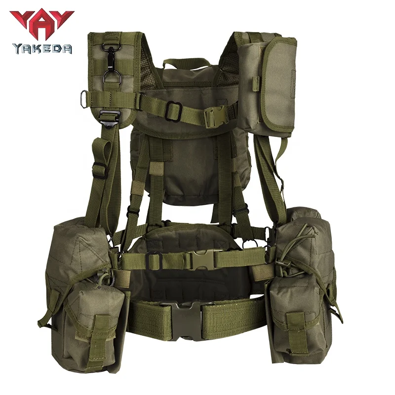 YAKEDA kamizelka taktyczna Chest Rig MOLLE Combat Outdoor Trekking polowanie piesze wycieczki plecak 3D trwały szybkoschnący pas biodrowy