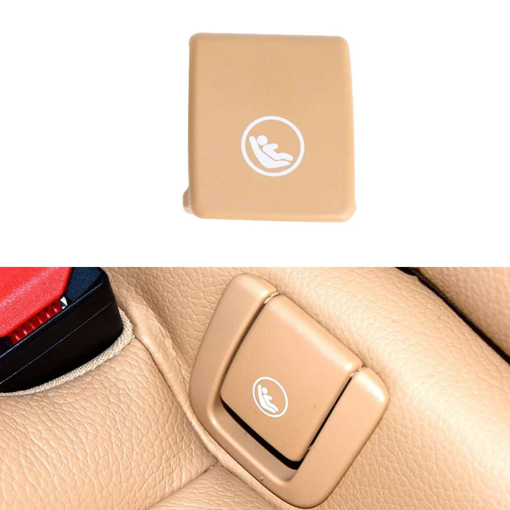 Car Rear Child Seat Isofix Mount Cover Brown Replacement 31685072 31685074 Accessory For Volvo S90 V90 2017-2022 Interior