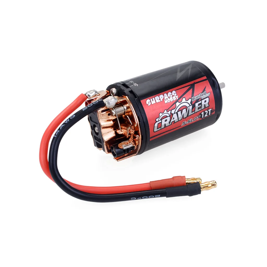 Surpass Hobby 550 540 5-Slot 20T 16T 13T 12T 11T 10T Motor 80A 60A  ESC  For 1/12 1/10  RC  Crawler Car Traxxas SCX10 Climbing