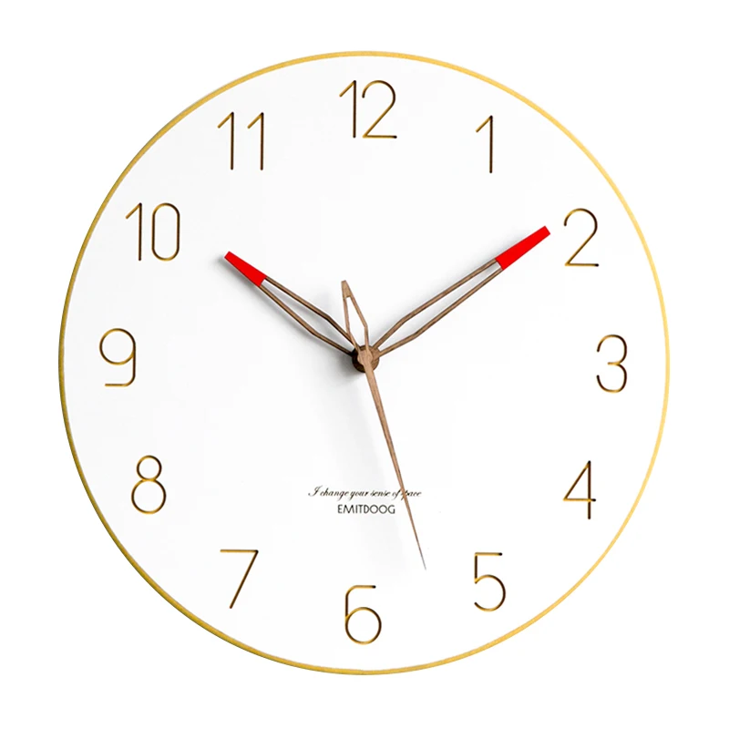 Nordic Clock Wall Clock Living Room Modern and Unique Creative Fashionable Trendy Home Bedroom Noiseless Pocket Watch