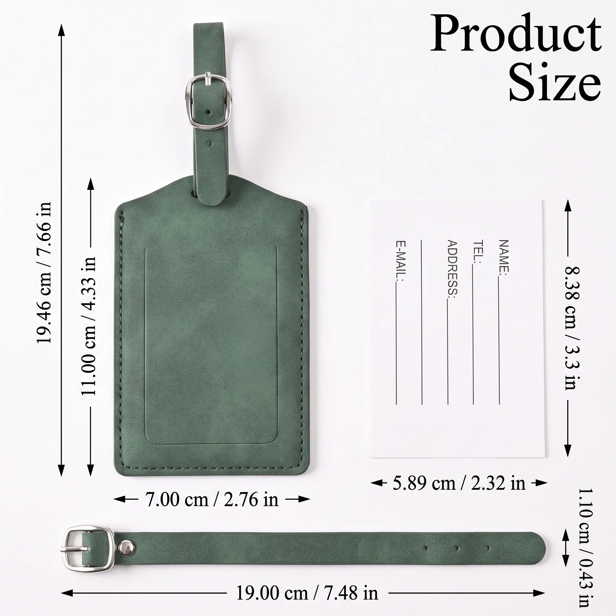 3/5/8 個プライバシー PU レザー荷物タグ調節可能な金 - Travel Accessories Best のレビューと価格