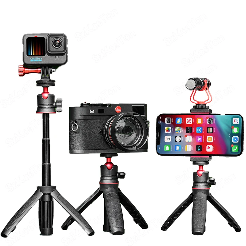 عصا سيلفي صغيرة قابلة للطي ، حامل ثلاثي القوائم محمول قابل للطي لـ Go Pro ، 12 ، 11 ، 10 ، 9 ، 8 ، Insta ، X4 ، X3 ، DJI Action 3 ، 4 كاميرا ، حامل Vlog