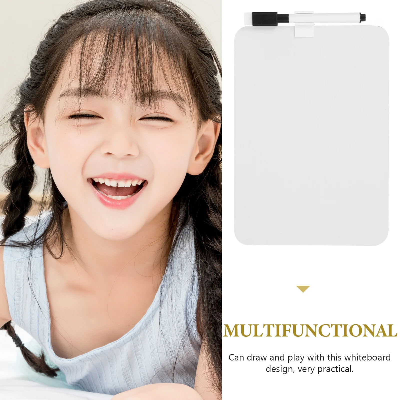 مجموعة واحدة من لوحة المسح الجاف المحمولة المميزة من مادة PVC للأطفال، أداة تعلم متعددة الوظائف لممارسة الرسم والكتابة