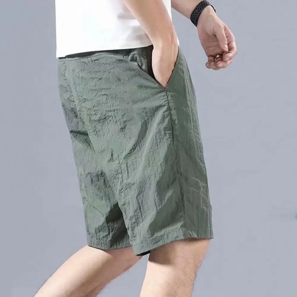 

Men Shorts Wear-resistant Straight All Match Casual Summer Pants Men Trousers for Home