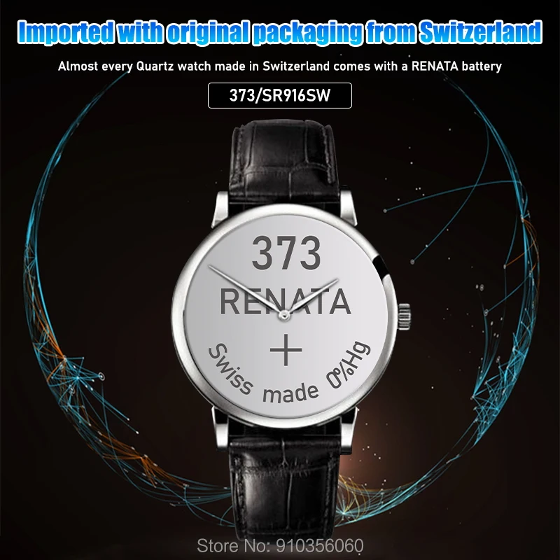 Renata Silver Oxide Watch 373 SR916SW 916 1.55V 100% renata 373 renata 916 battery