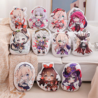 Game Genshin Impact Irregular Throw Cushion Pillow Pp Cotton Filled Short Plush Throw Pillows Kawaii Cushion Otaku Gifts 45cm