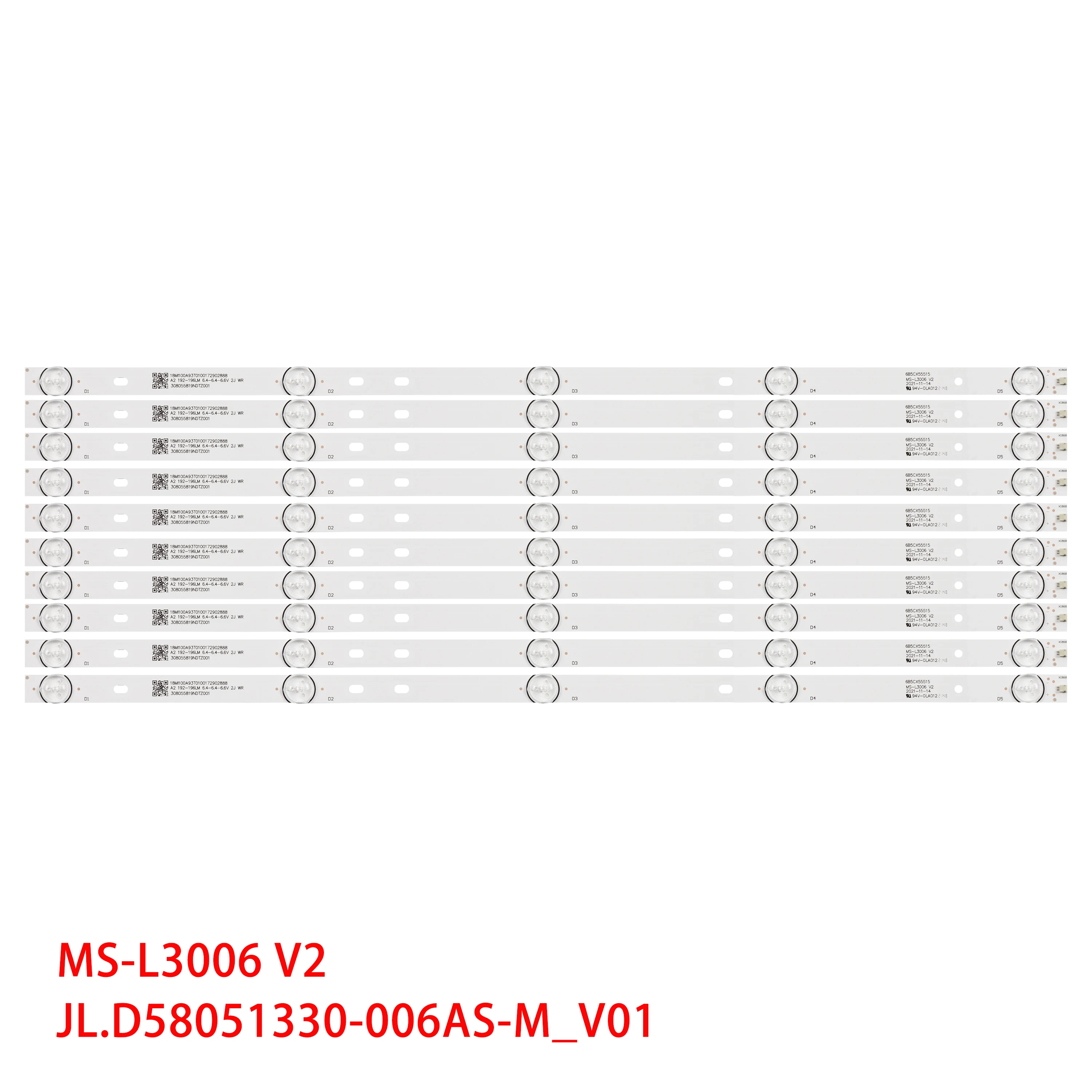 

LED Backlight strip 5 Lamp for K58DLX9US CX580DLEDM JL.D58051330-006AS-M_V01 58F2 3080558F20DTZ001 308055819ndtz001 MS-L3006 V2