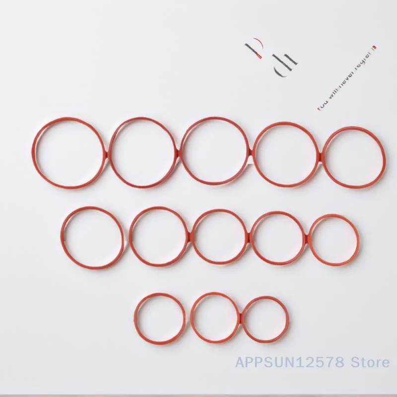 

10-Pack of 43.6*35*4.3mm Silicone O Rings for Coffee, Red VMQ Seal Gasket