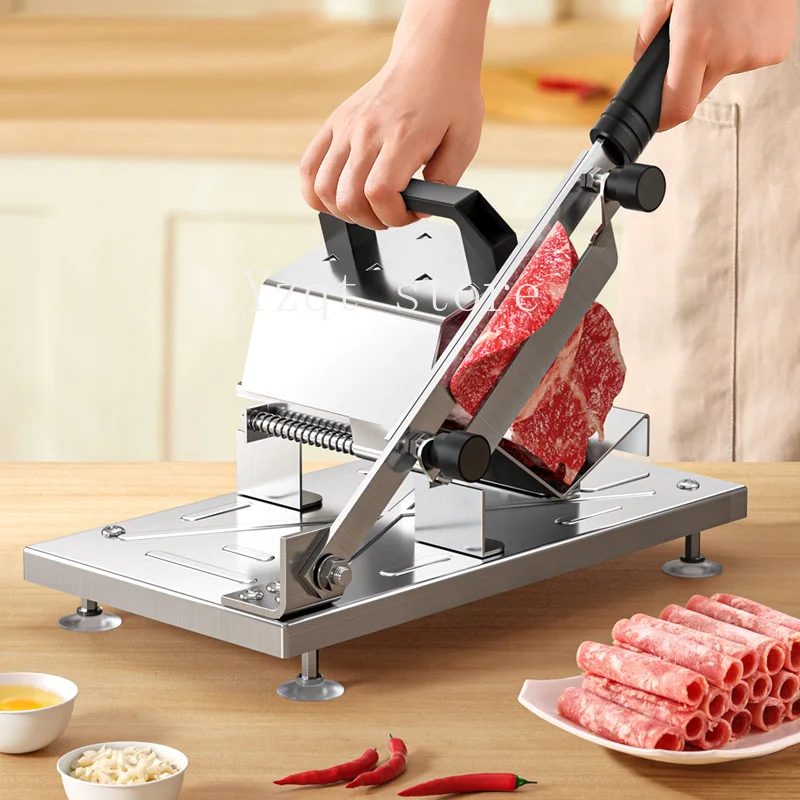 Manual lamb roll fat beef slicer Multifunctional meat  Household frozen   Commercial meat slicer