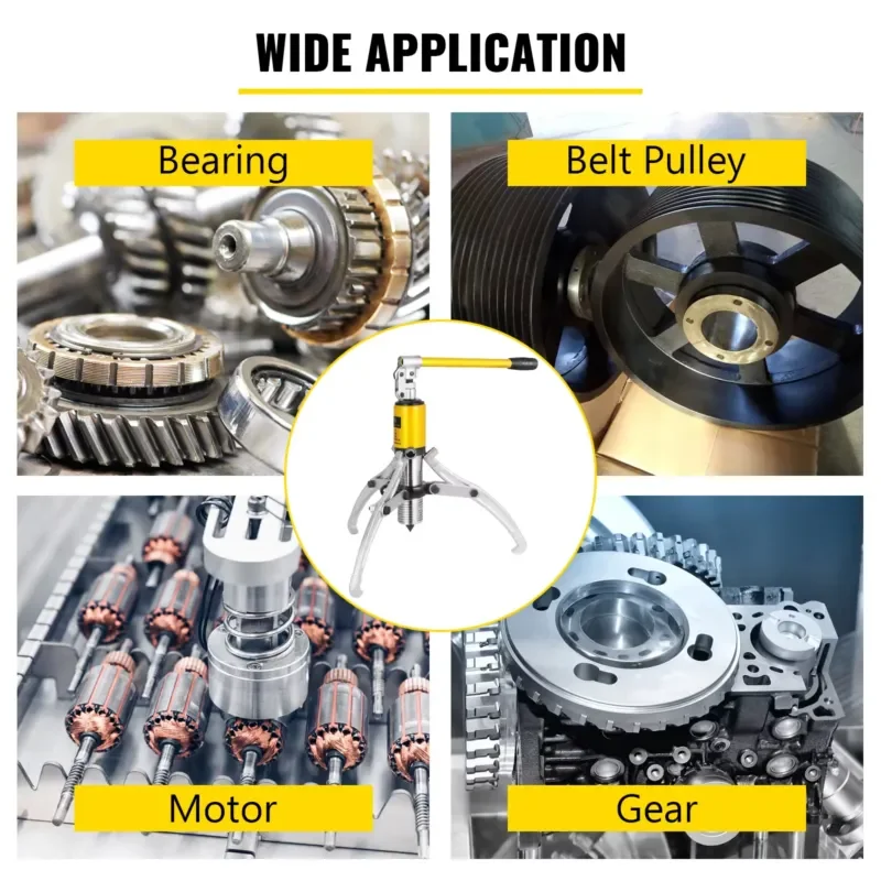 15T Hydraulic Gear Puller 3 Jaw Adjustable Wheel Bearing Separator Removal Tool Heavy Duty Auto Repair Equipment for Car