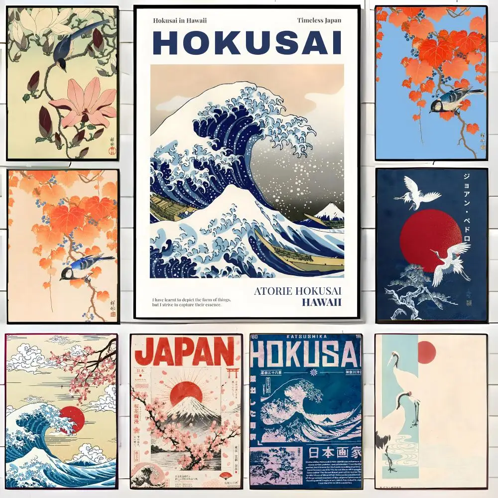 Vintage Art H-Hokusai Ohara Koson Poster Wall Art Print Decorative Mural Home Decor Gift Unframed
