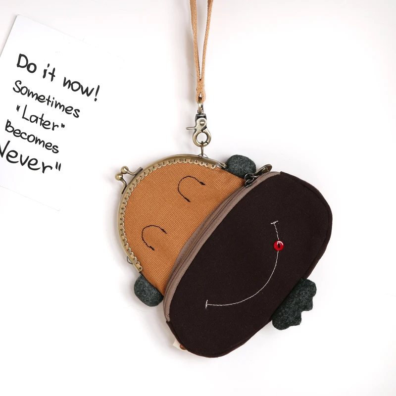 Women Mini Wallets Cartoon Potato Metal Coin Purses Kids Clutch Money Bags Female Pouch Hasp Change Purse Cute Girls Coin Wallet