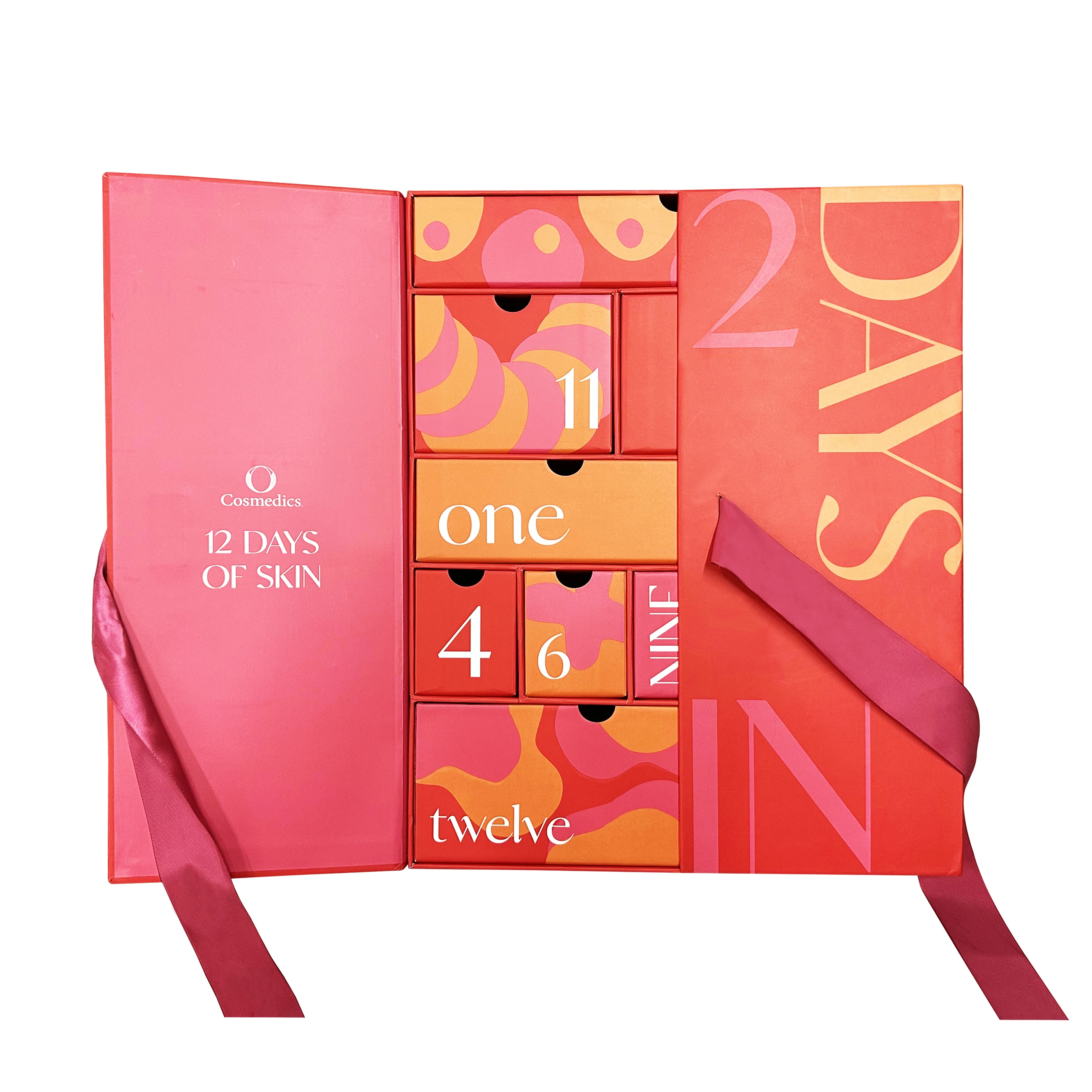 Customization.China Wholesale Luxury Paper Empty Packaging Cosmetic Gift Boxes Custom Cardboard Advent Calendar Box