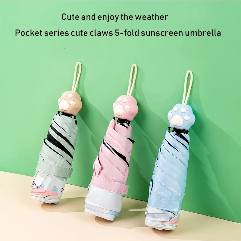 

Miniso umbrella sun protection UV protection sun and rainy dual use cinnamoroll folding automatic black paint bump cloth gift