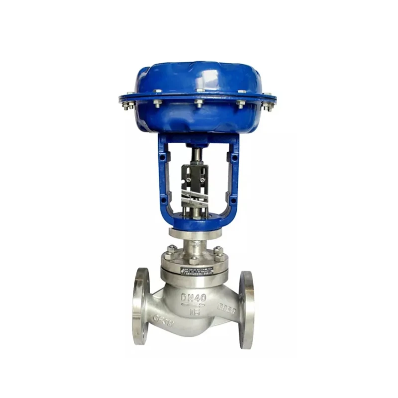Stainless Steel Pneumatic Modulating Valve High Pressure Rising Stem Globe Control 4-20mA IP Positioner Gas OEM Customization