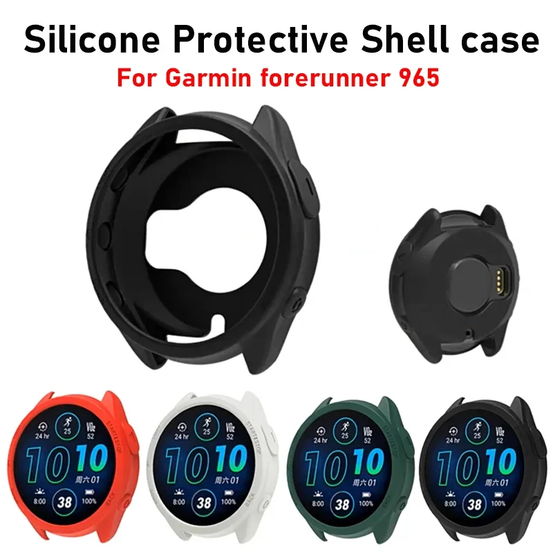 Silikonowe etui do Garmin Forerunner 965, odporne na zarysowania, do Garmin 965, miękkie etui ochronne, zderzak, akcesoria