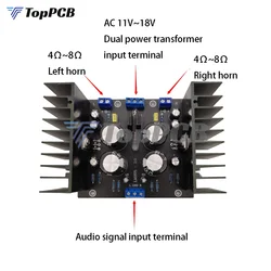 LM1875 Stereo HIFI Audio Power Amplifier Board 2X30W 2.0 Dual-Channel AC 11-18V