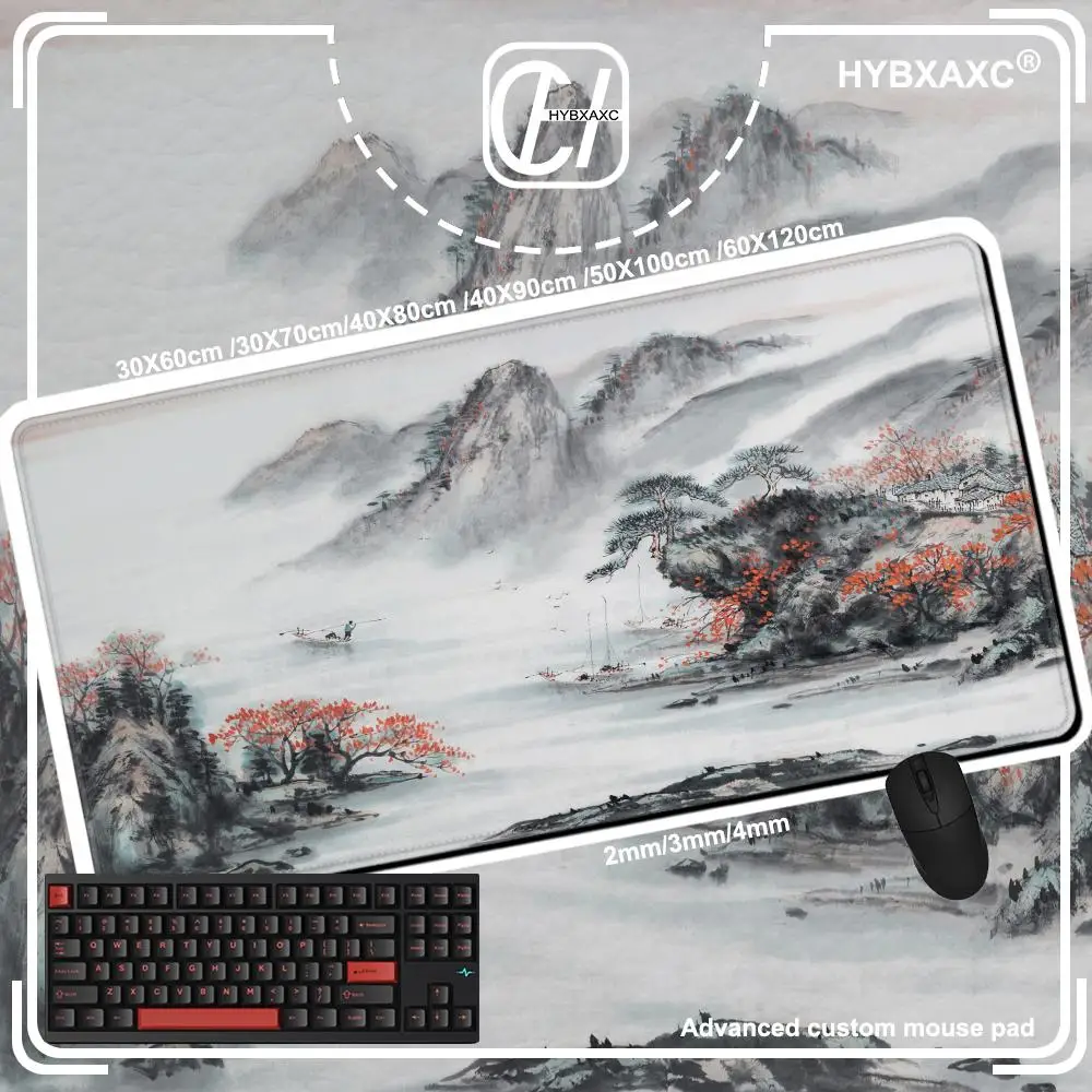 

Chinese Style Ink Painting Mouse Pad Gaming XL Computer New Home Mousepad XXL Playmat Computer Desktop Mouse Pad Mouse Mat