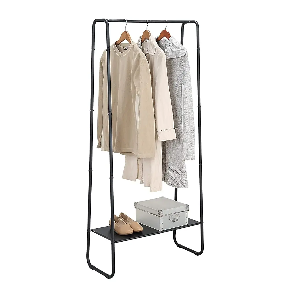 

Freestanding Clothes Garment Rack, Organizer Closet (Blk)