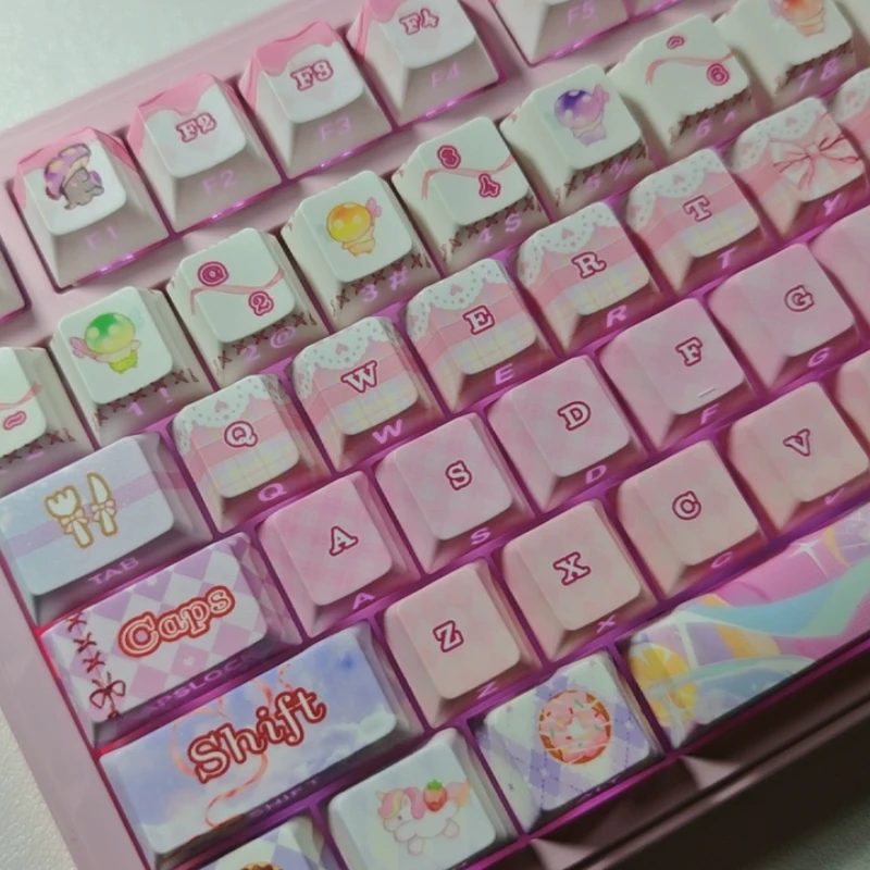 Infinity Nikki Keycaps Custom PBT Cherry Profile Key Cap Cute Cartoon Anime Point Key Cap Artisan Original Design for Gamers