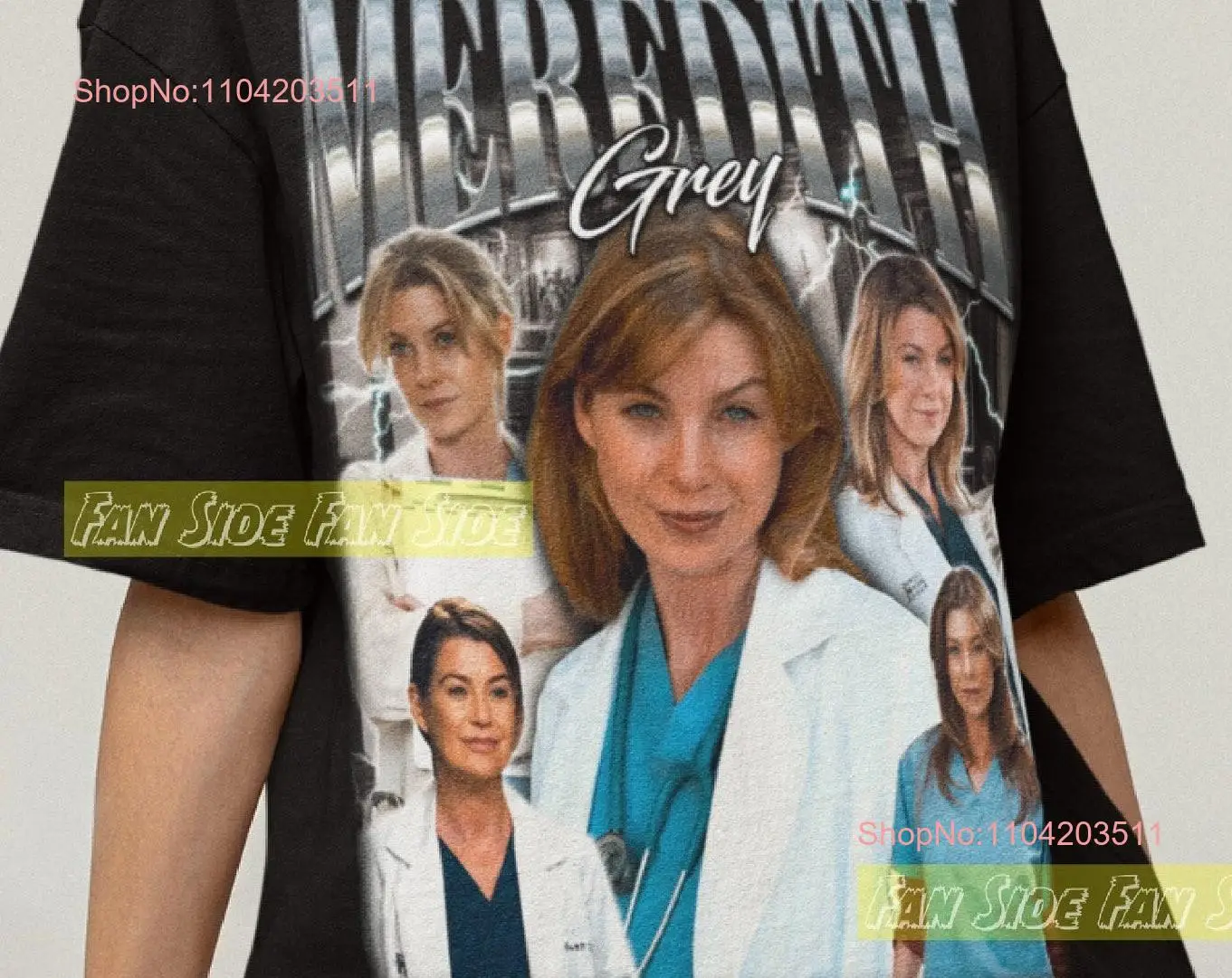 Meredith Grey T Shirt greys anatomy sweaT doctor fan shirts long or short sleeves