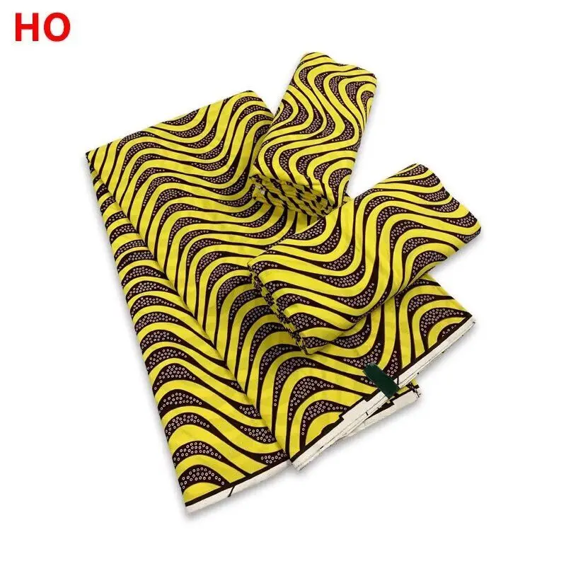 Hot Sale 100% Cotton  Wax African  Real African Cotton Wax Veritable African Print  Fabric For Party Dress Y90508-5