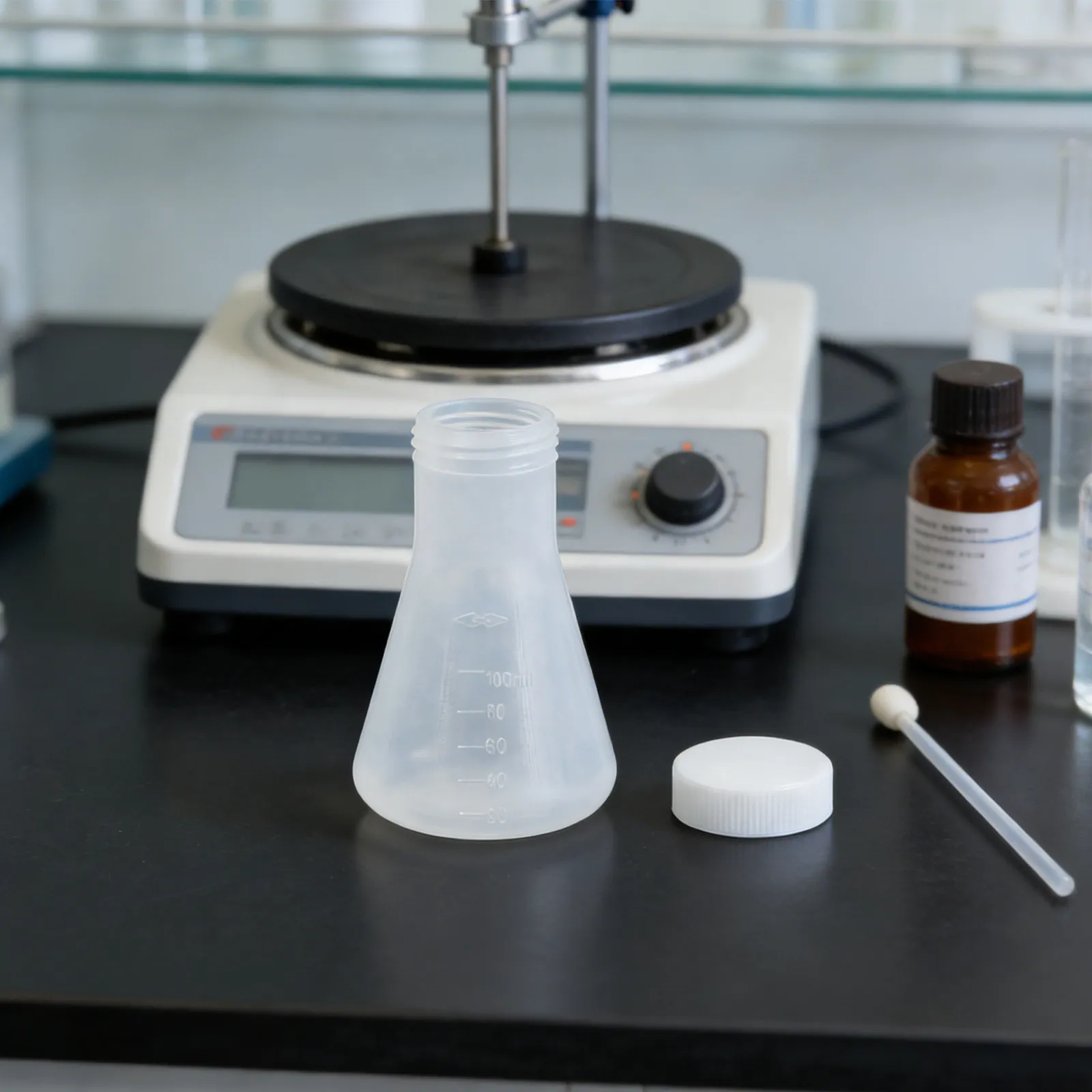 20pcs-plastic-conical-flask-clear-erlenmeyer-flask-with-lid-for-chemistry-lab-science-experiment-liquid-sample-storage