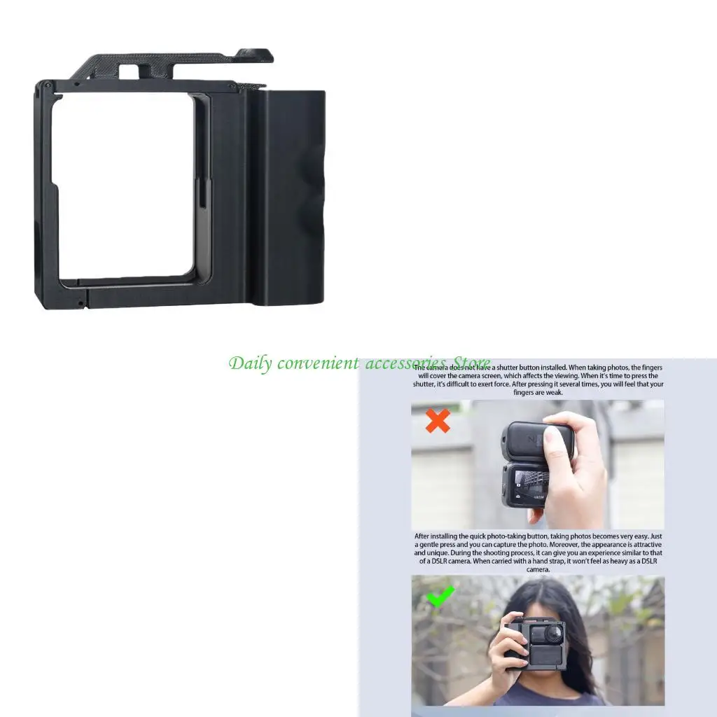 97QB 카메라 그립 홀더 스트리트 그립 브래킷 콤보 카메라 그립 스탠드 액션 카메라 액션 카메라 용 인쇄 액세서리