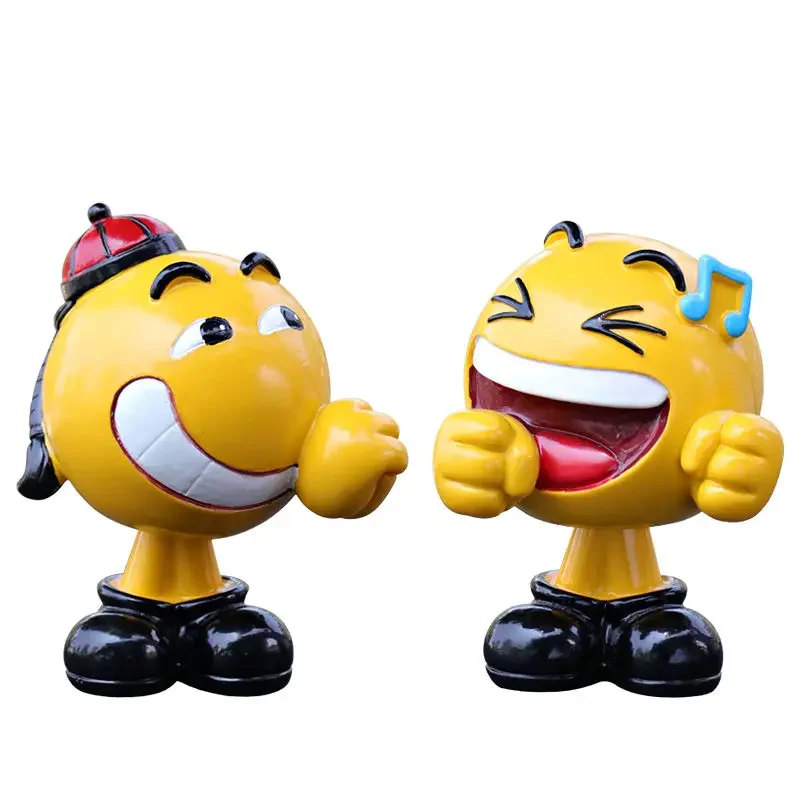 

Car Decorations Shaking His Head Expression Pack Doll Personality Creative Cute Car Interior Supplies Car Small Decorations