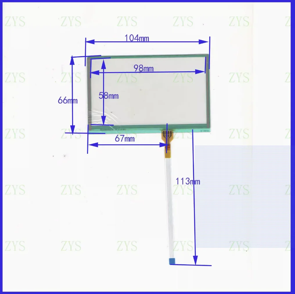 104 * 66mm  104*66 touchscreens 4.3inch compatible