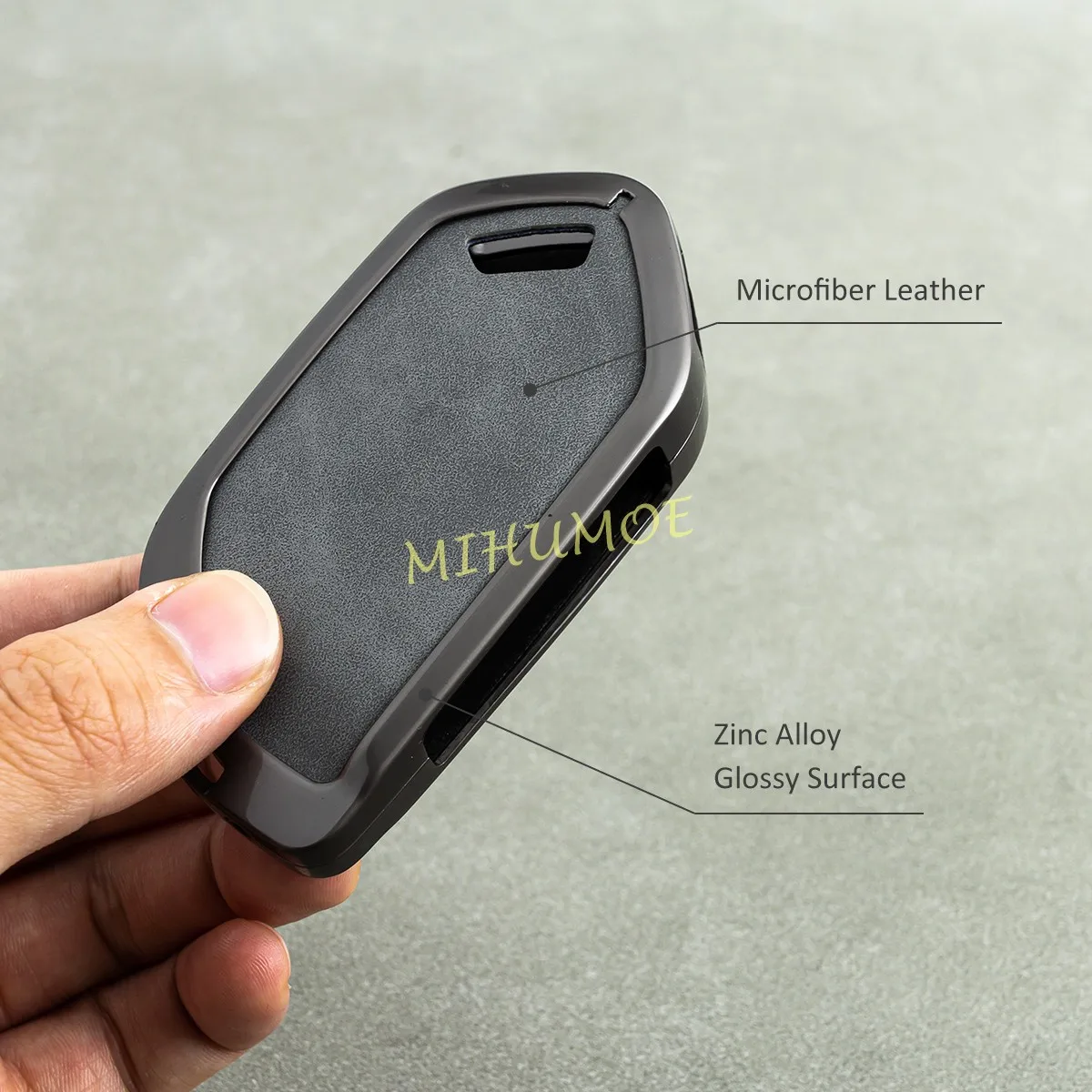 Metal Leather Car Key Fob Case Cover Keychain Ring For Kia Sorento EV9 K5 GT Telluride Carnival Tasman Picanto 5 6 7 8 9 Button