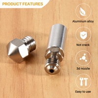 A35I 0.4mm MK10 All Metal Hotend Kit Nozzle for Wanhao, FlashForge, PowerSpec