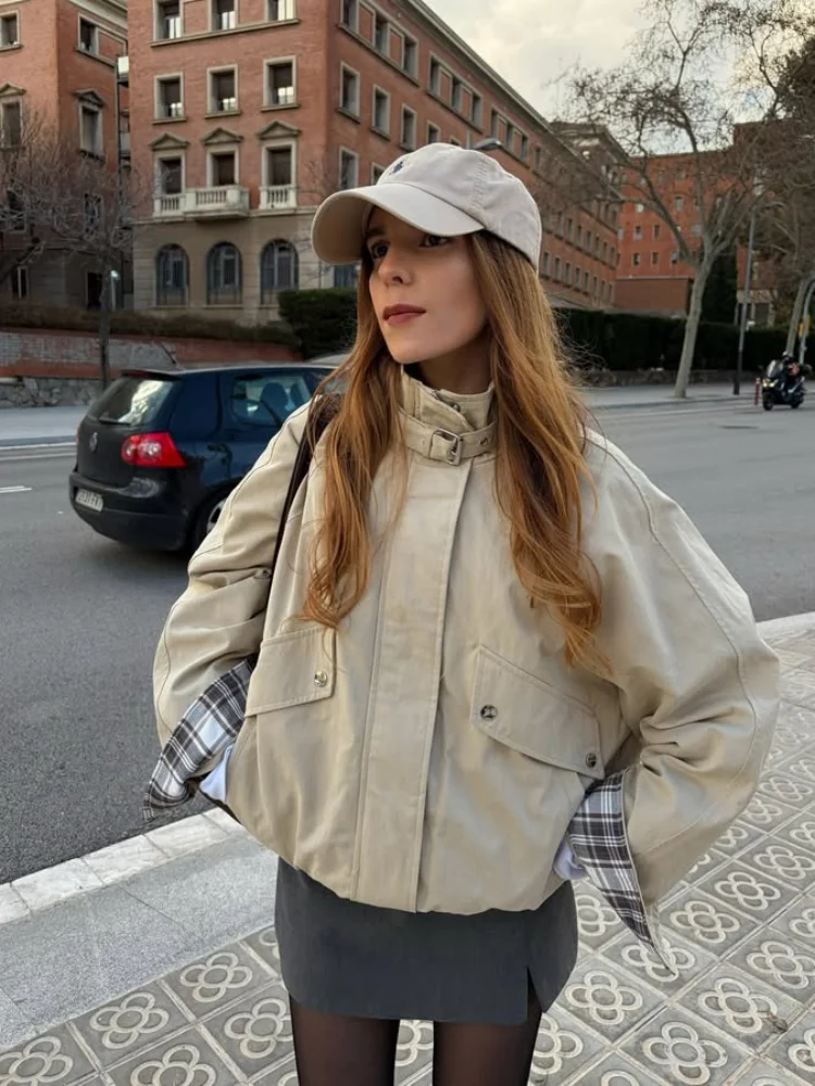 Modejas met opstaande kraag, r - Women'S Fashion Utility Jacket recensie en prijs