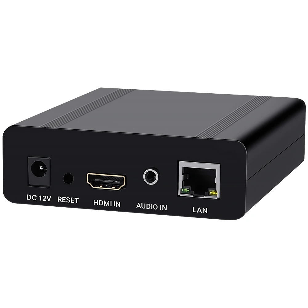 HEVC H.265 H.264 Video Encoder Support HDCP HDMI to IP Live Streaming Encoder IPTV Hardware RTMP RTSP HLS UDP SRT RTMPS Streamer