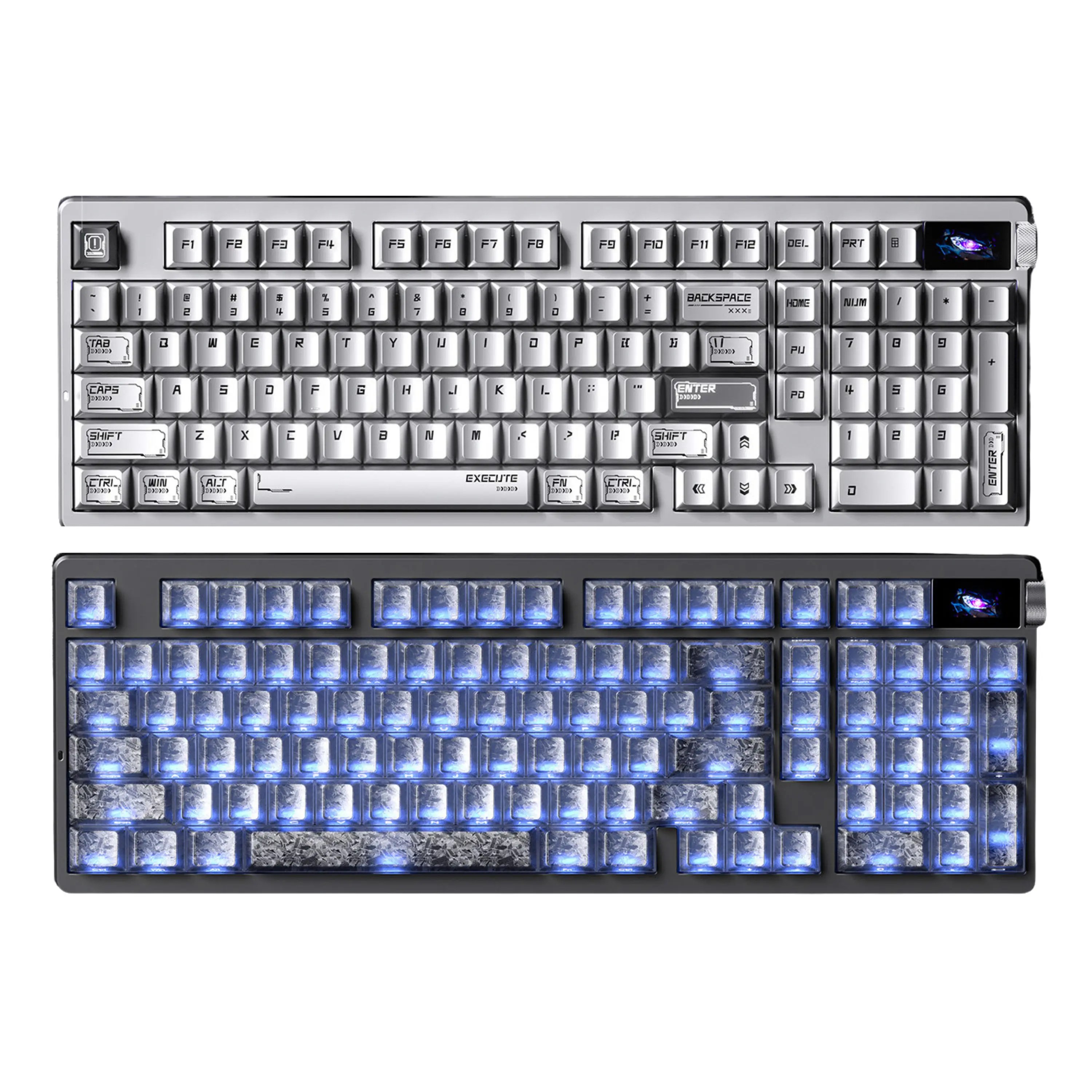 AULA NOVA98 Mechanical Keyboard 8000Hz Tri Mode Wireless Gaming Keypad with Smart Screen Custom for PC Gamer Laptop Gifts