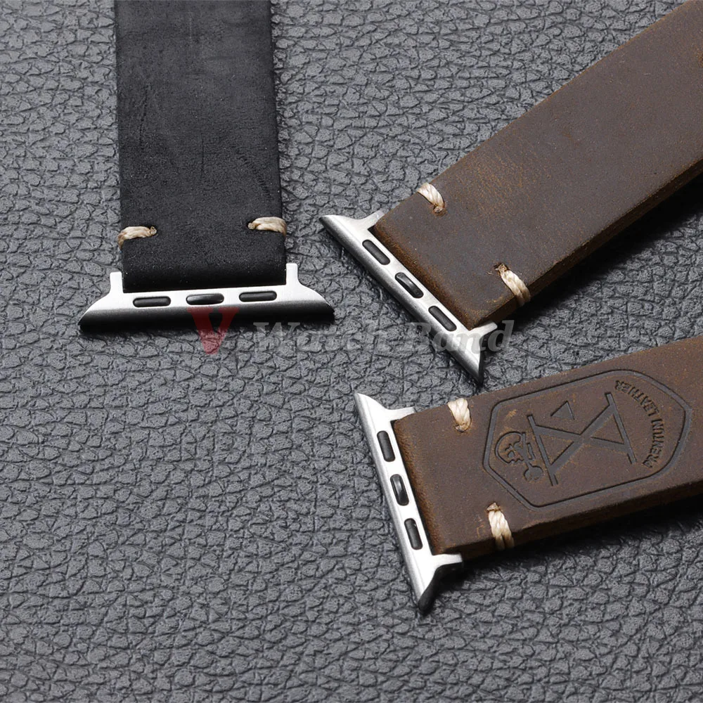 حزام جلدي ريترو متين لساعة أبل 44 ملم 49 ملم 45 ملم 46 ملم 42 ملم 40 ملم 41 ملم سوار IWatch Series Ultra 10-9-8-7-6-5-SE #5