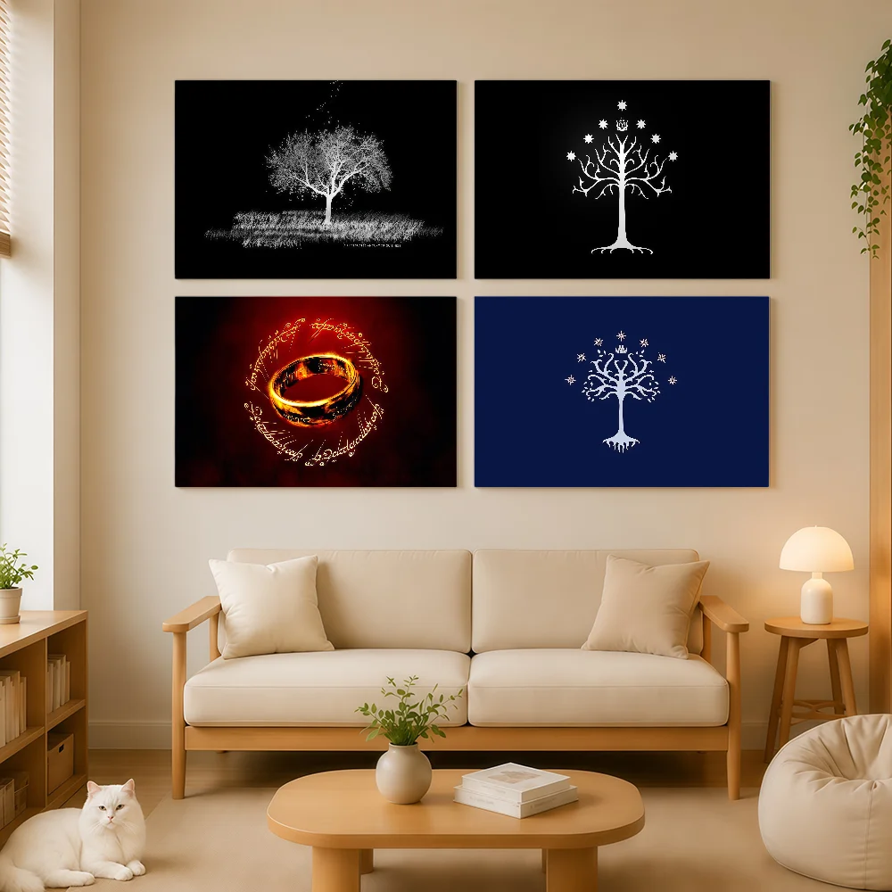 movie The L-Lord of the R-Rings-ES flag Banner Polyester For Garage Bar Dormitory Flag  Outdoor Advertising shop Decoration