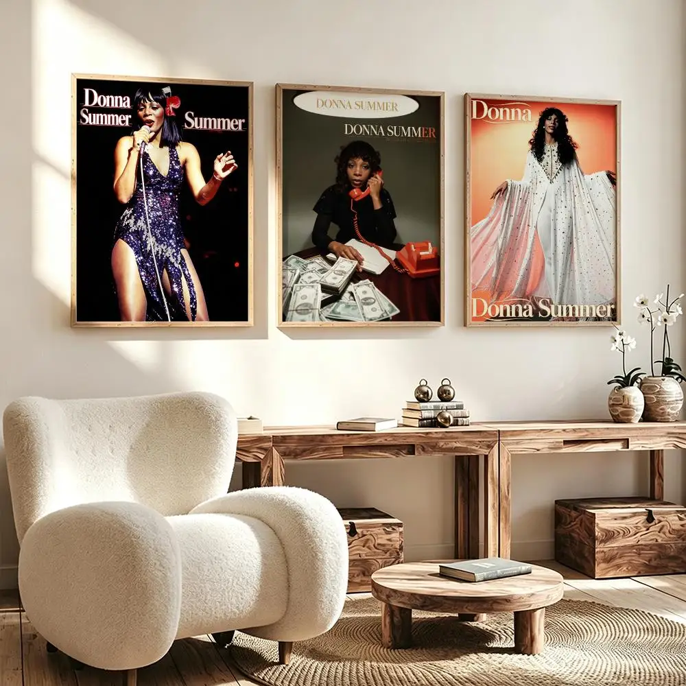 Modern Aesthetic Wall Art Poster music Donna Summer Poster for Office Home Decor Interior Large Wall Picture Print