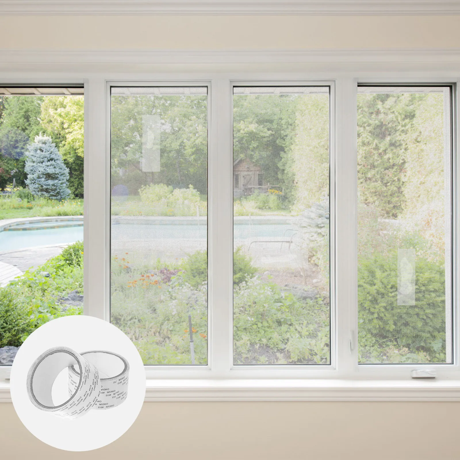 2 Pcs Mosquito Net Durable Screen Patches Nets for Window Professional Door Repair White Office