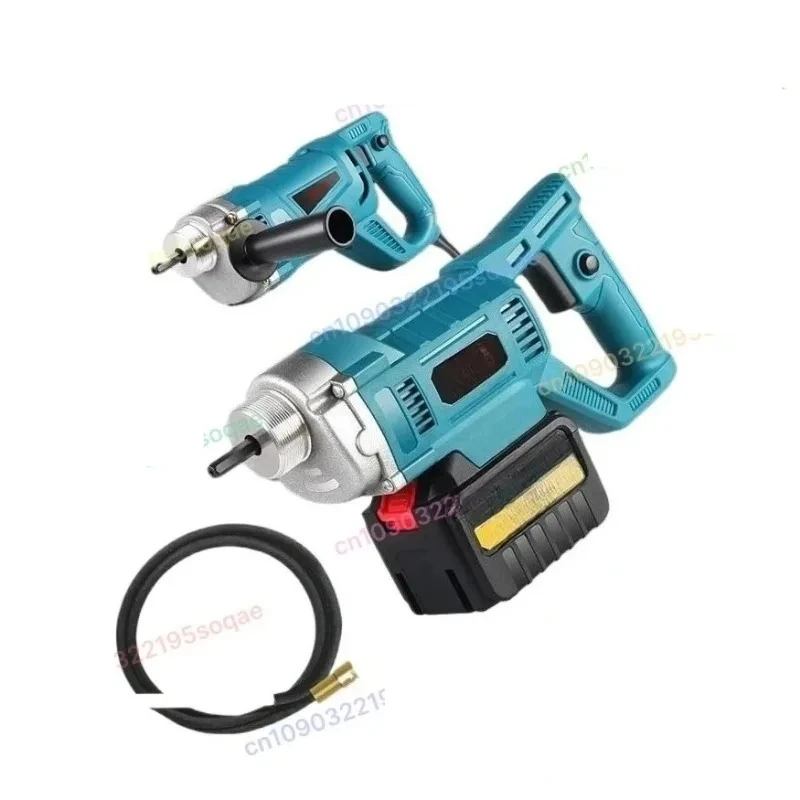 9800W Cordless Brushless Concrete Vibrator, 24V Lithium Battery Construction Vibrating Tool