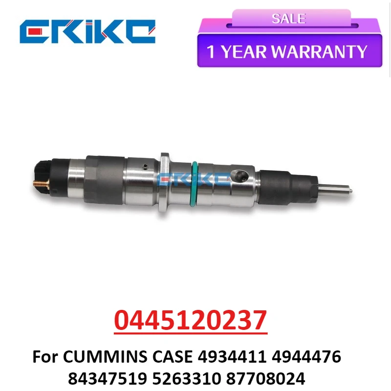 

0445120237 Common Rail Injector 0 445 120 237 Diesel Nozzle 4934411 4944476 84347519 5263310 87708024 for CUMMINS CASE