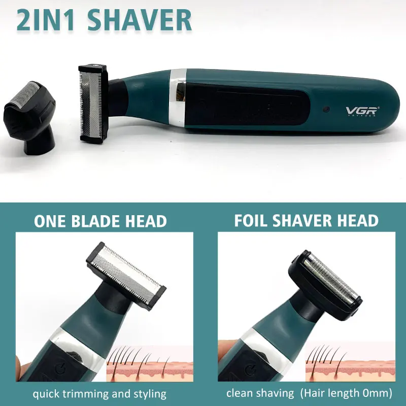 VGR Depilazione pubica Aree intime Luoghi Parte Taglio di capelli Rasor Clipper Trimmer per inguine Epilatore Rasoio di sicurezza Uomo Donna Rasatura