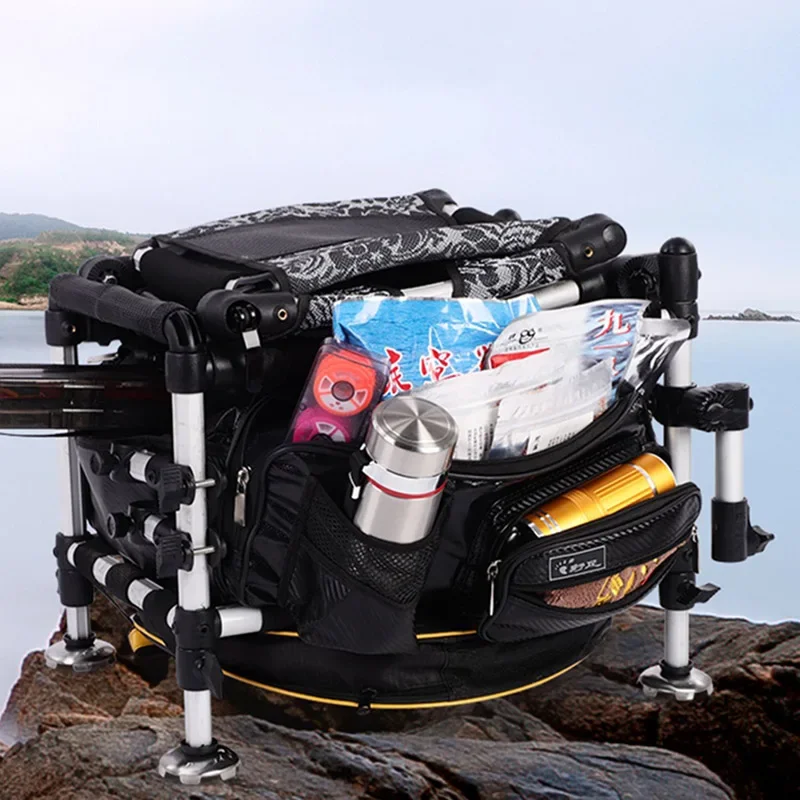 Fishing gear chair-type with backrest folding portable fishing box lightweight multi-functional fishing chair