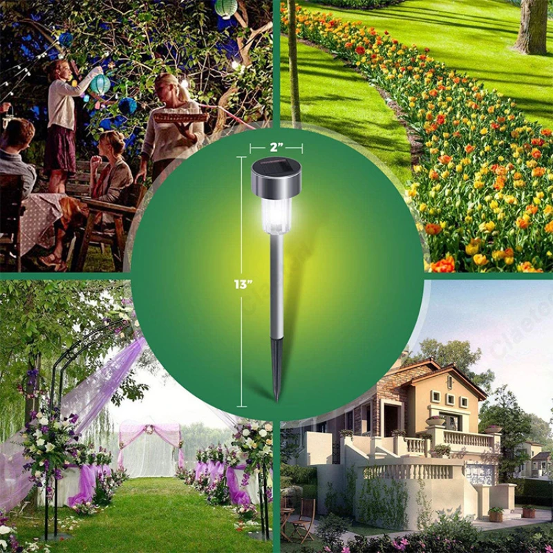 Creative LED Solar Lawn Lights Floor Mounted Lights Outdoor Waterproof Courtyard Garden Walkways Decorative Atmosphere Lighting