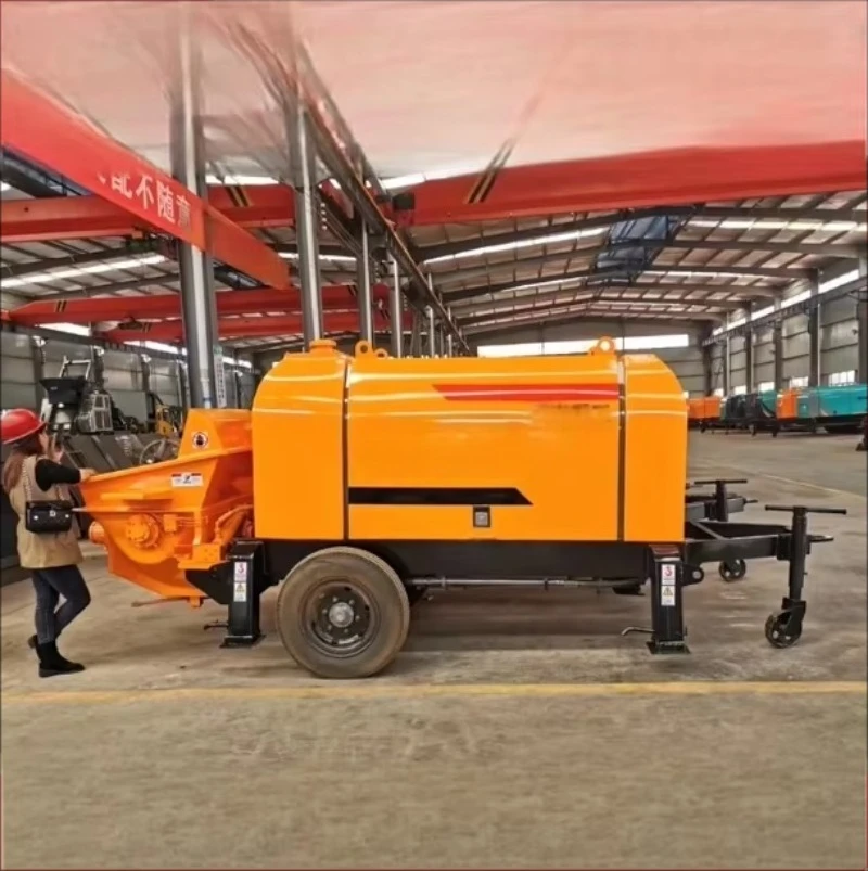 Mini Concrete Pump Small Diesel Mobile Concrete Pump  Concrete Truck with Pump view 5