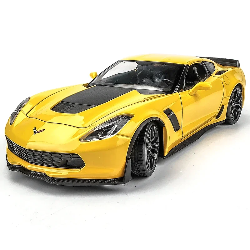 WELLY 1:24  2017 Chevrolet Corvette Z06 car  alloy car model simulation car Die casting model decoration collection gift toy B80